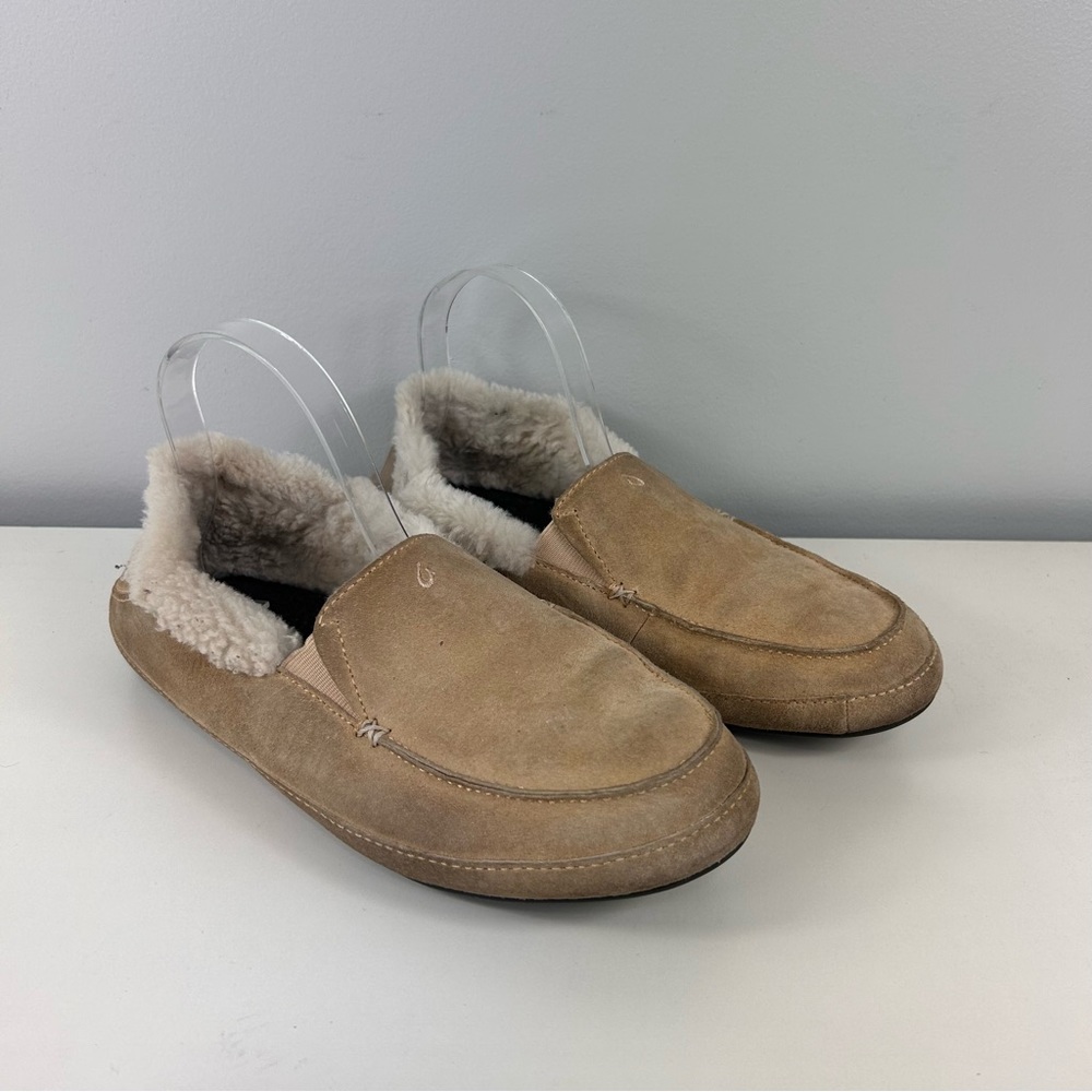OLUKAI faux fur Sherpa lined moccasin slippers